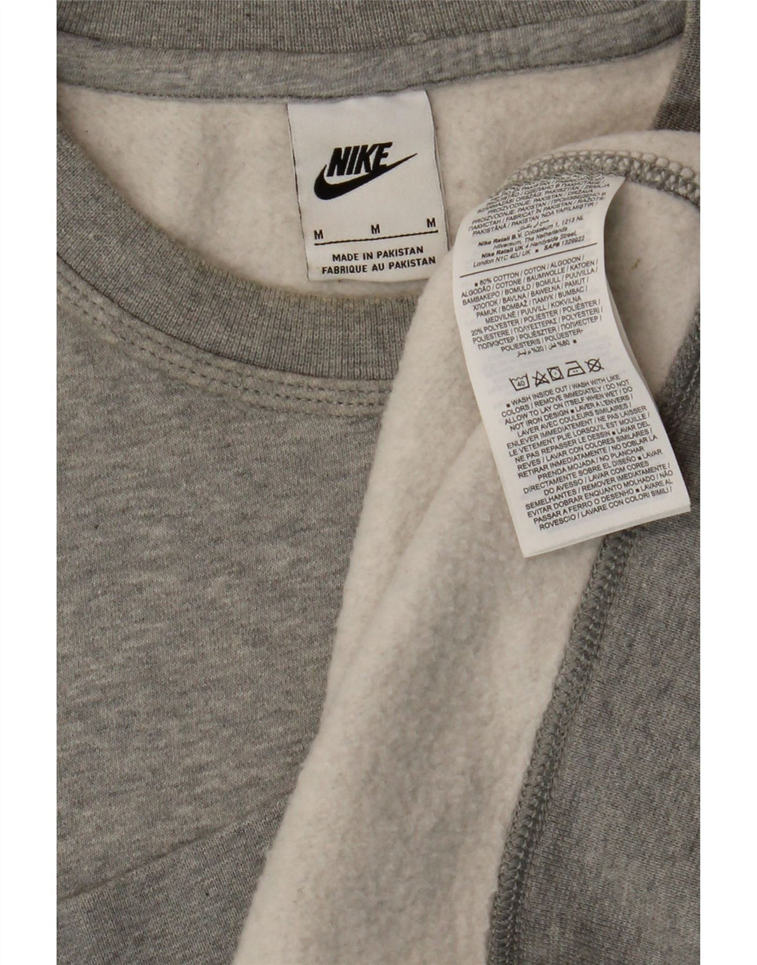 Sudadera Nike Jumper Gris Medio De Algodón Moteado