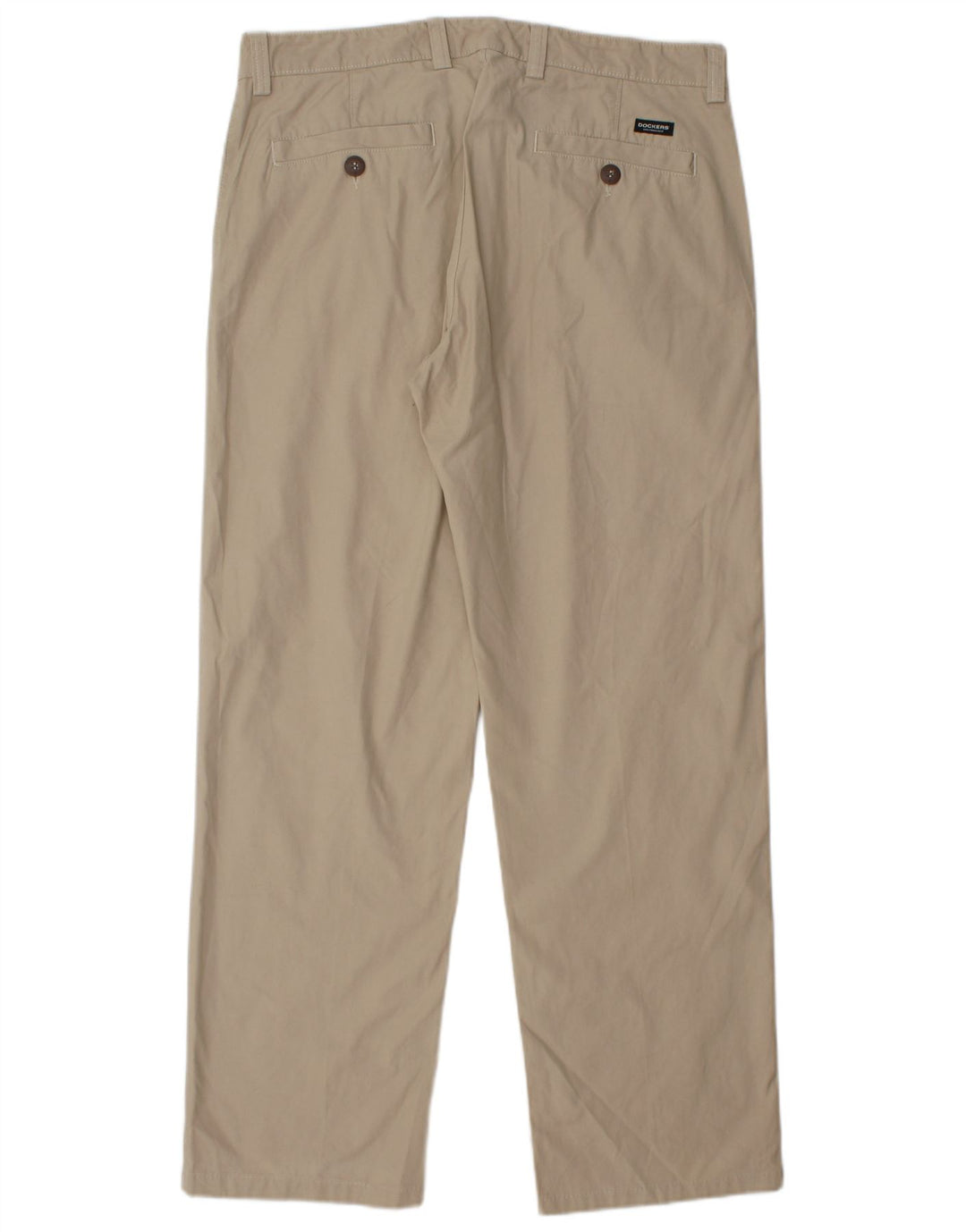 DOCKERS Pantalón chino slim fit para hombre W36 L30 Algodón beige