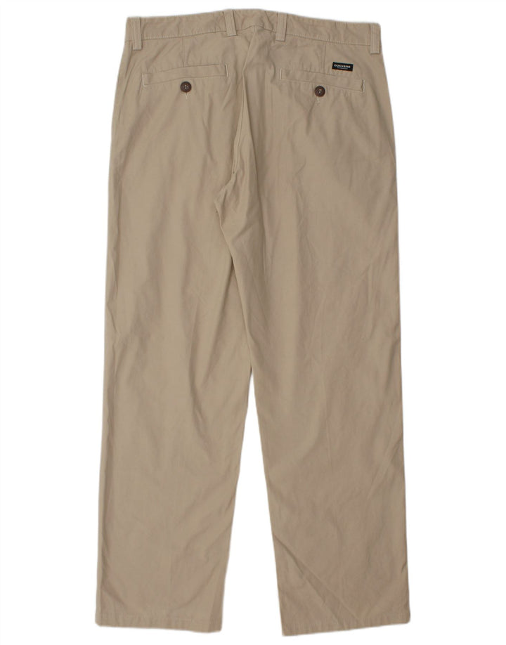 DOCKERS Pantalón chino slim fit para hombre W36 L30 Algodón beige
