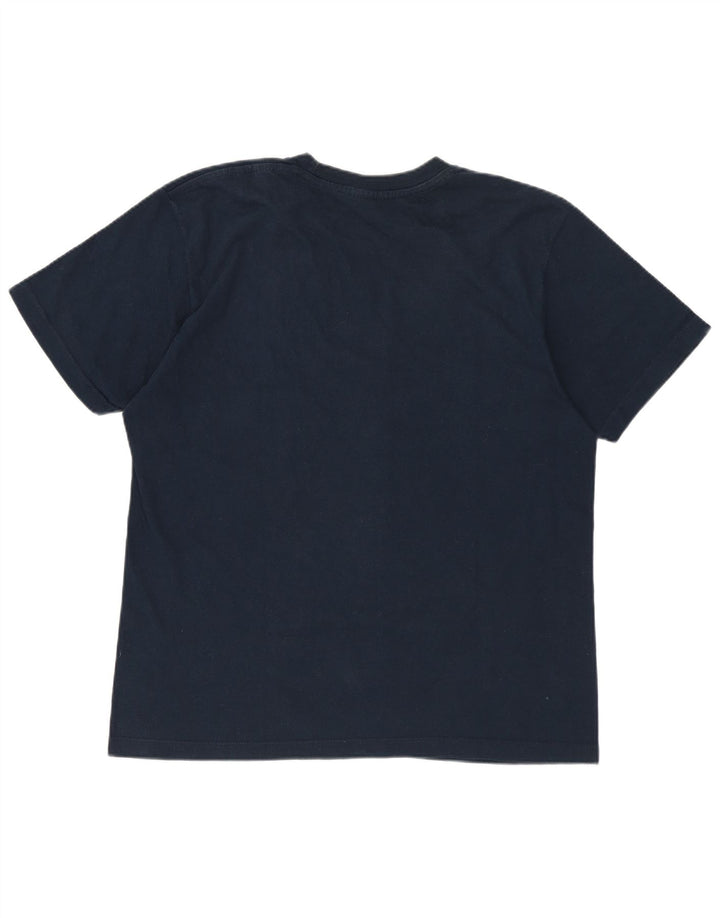 CHAMPION Camiseta gráfica para hombre Top Small Azul marino Algodón