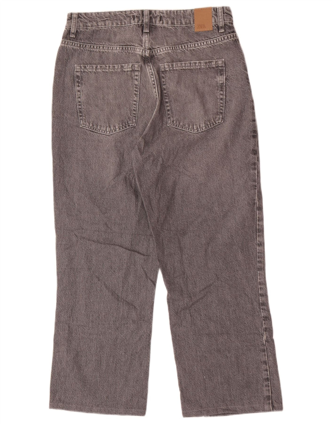 Zara Jeans Cortos Mujer EU 40 Mediano W30 L25 Algodón Gris