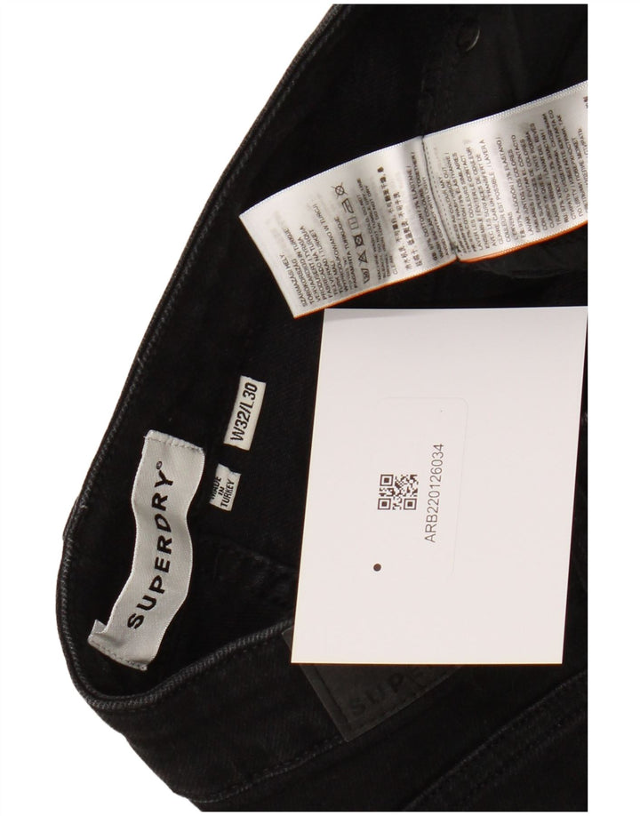 Vaqueros pitillo Superdry para mujer W32 L30 Algodón negro