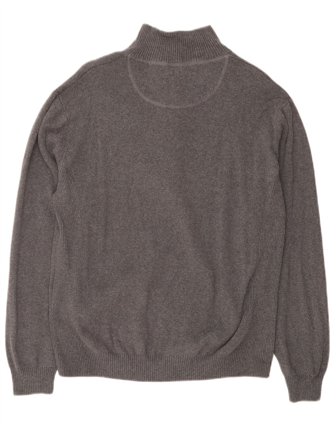 Musto Jersey De Cuello Con Cremallera Para Hombre De Algodón Gris Medio