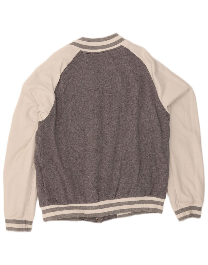 Converse - Chaqueta de chándal universitaria para mujer, talla 40, color gris medio