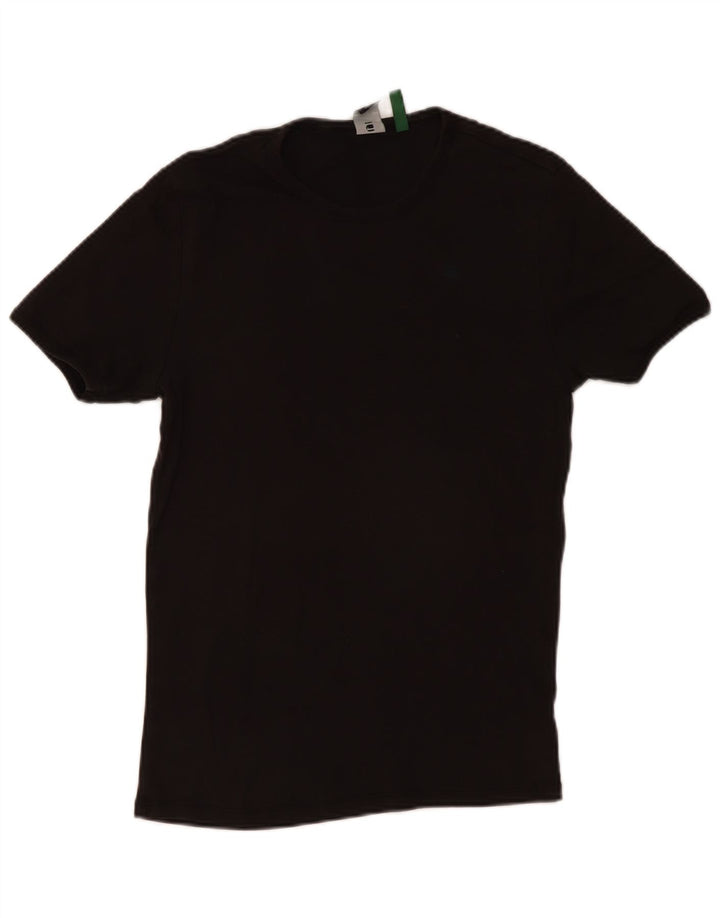 G-STAR Hombre Camiseta Top Medium Negro Algodón