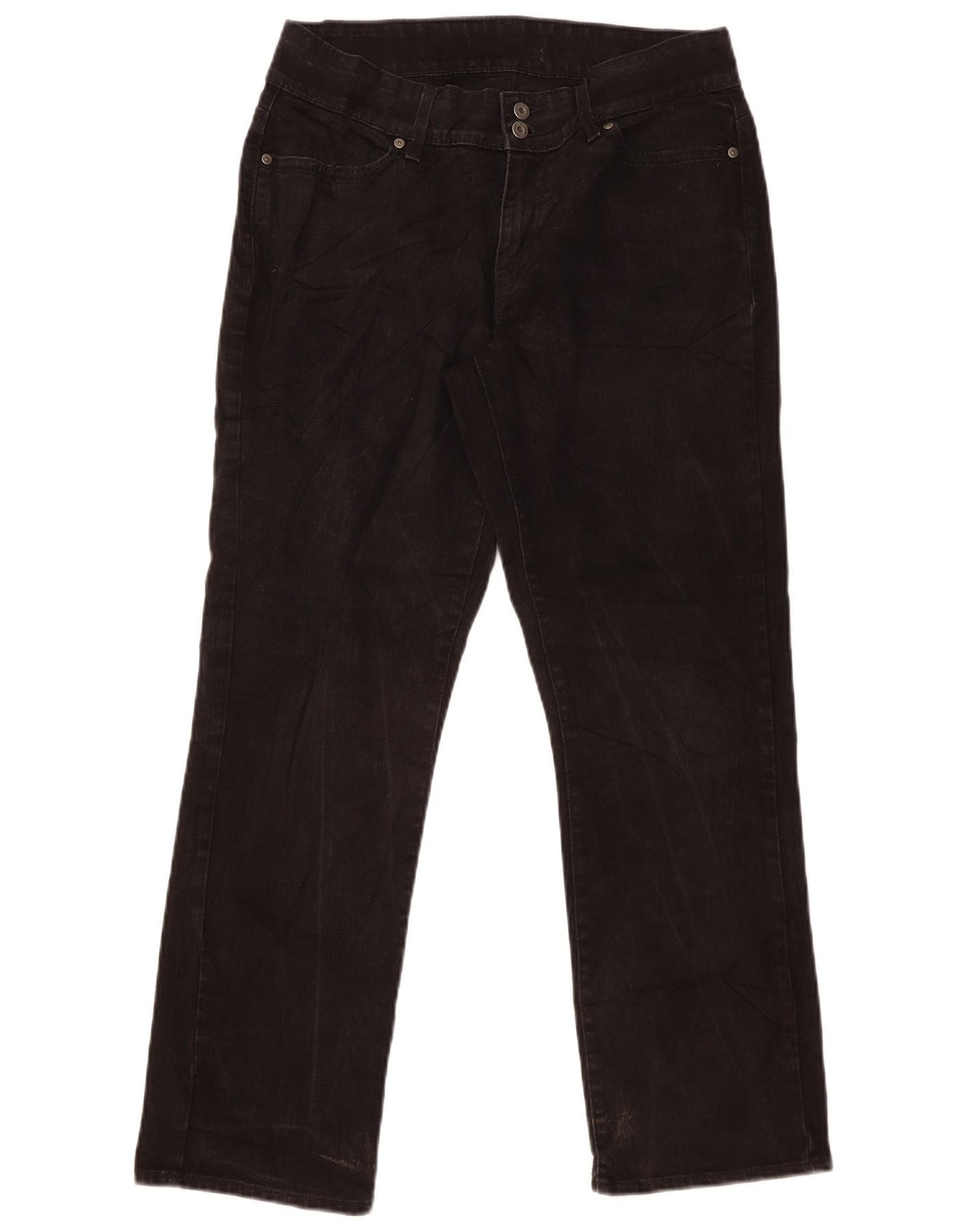 Levi's Jeans rectos para mujer US 14 Large W32 L30 Negro