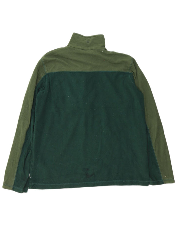 Jersey de forro polar con cremallera y cuello para hombre de Mountain Warehouse, tamaño pequeño, color verde