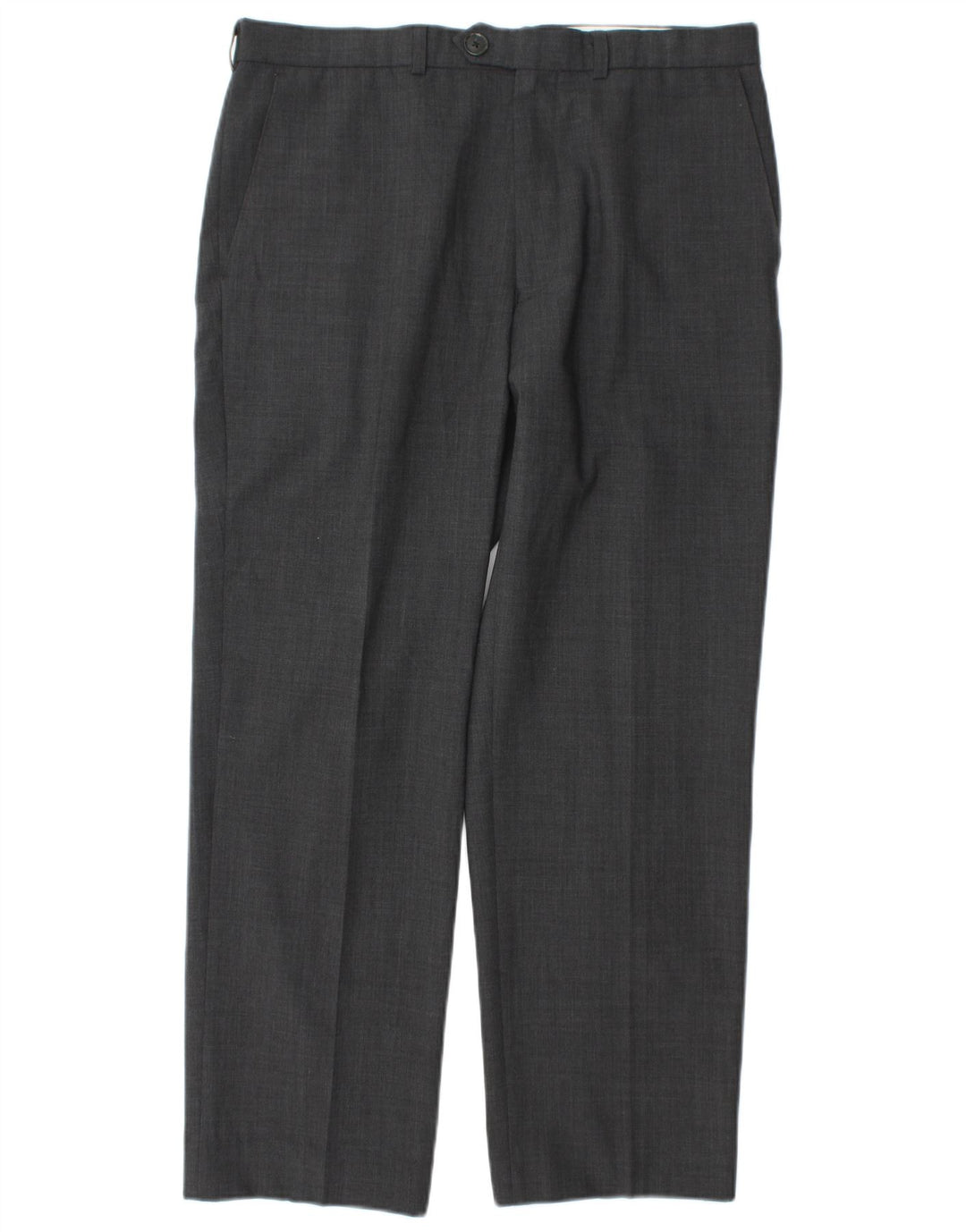 Marks & Spencer Pantalón de traje para hombre W34 L29 Poliéster gris
