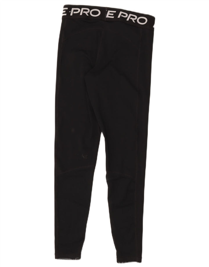 Nike Leggings gráficos Dri Fit para mujer UK 12 Mediano Negro Poliéster