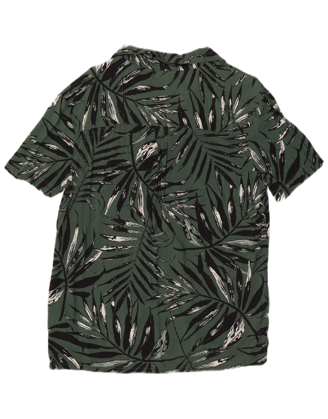 Weird Fish Camisa De Manga Corta Con Estampado Abstracto Para Hombre Viscosa Verde Pequeño