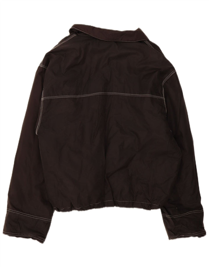 Vintage hombres bombardero chaqueta Reino Unido 42 XL negro