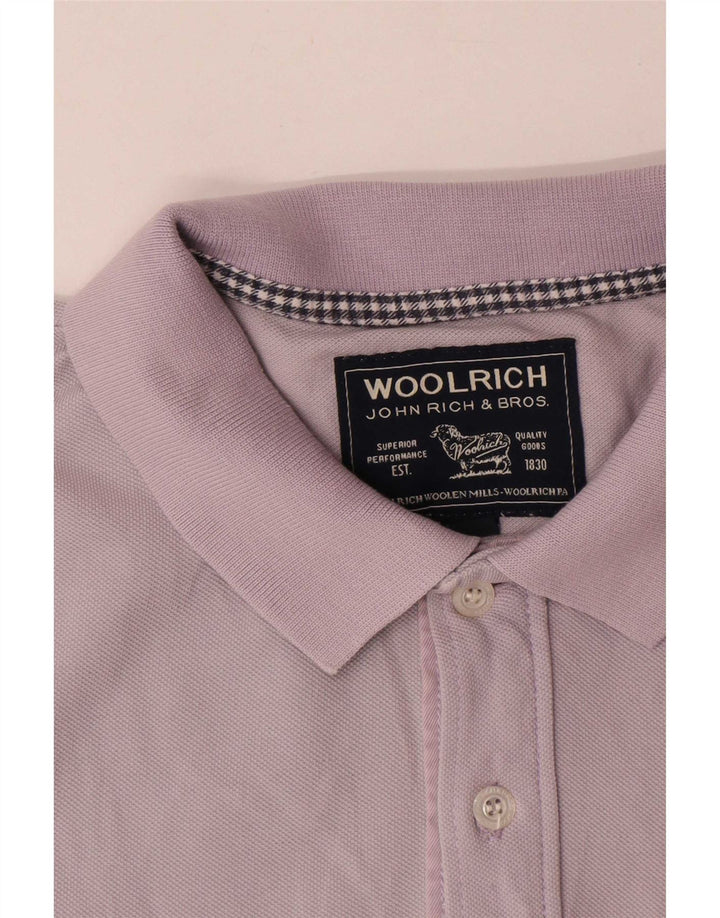 Woolrich Polo De Hombre De Algodón Morado Medio