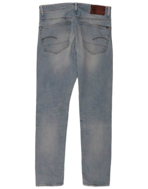 G-Star Hombre 3301 Vaqueros Cónicos Desgastados W34 L34 Algodón Azul