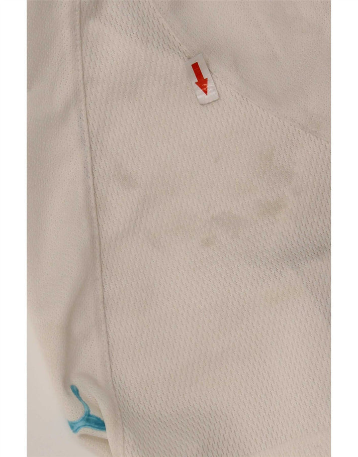 Puma Mens S.S. Lazio Sport Shorts Grande Blanco Poliéster