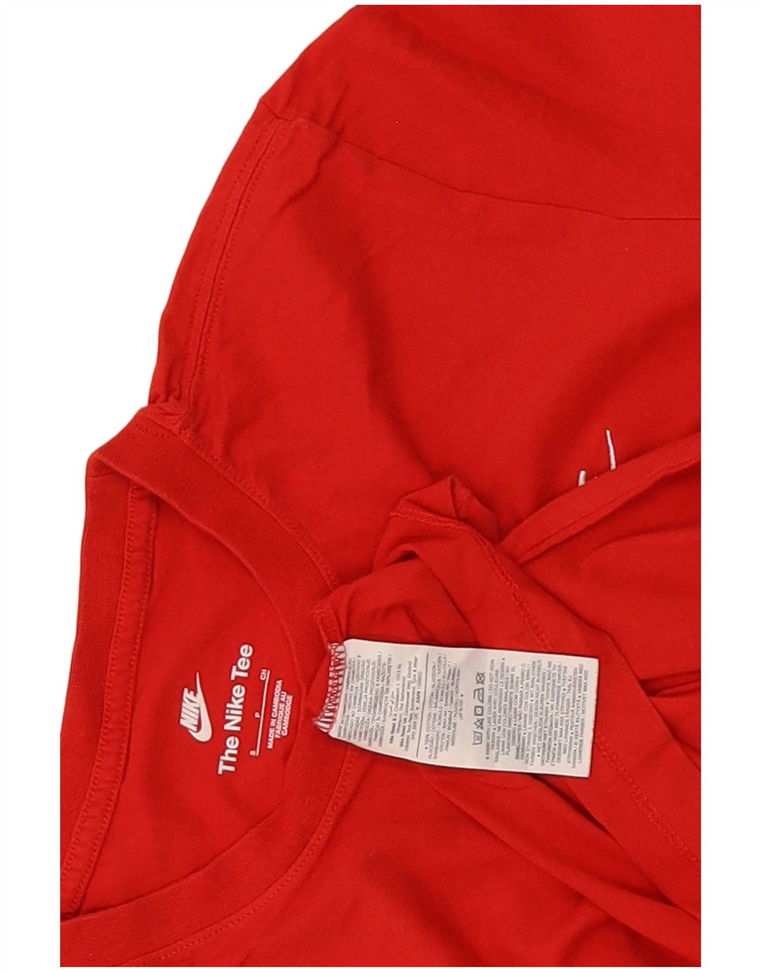 Camiseta Nike Hombre Top Small Rojo Algodón