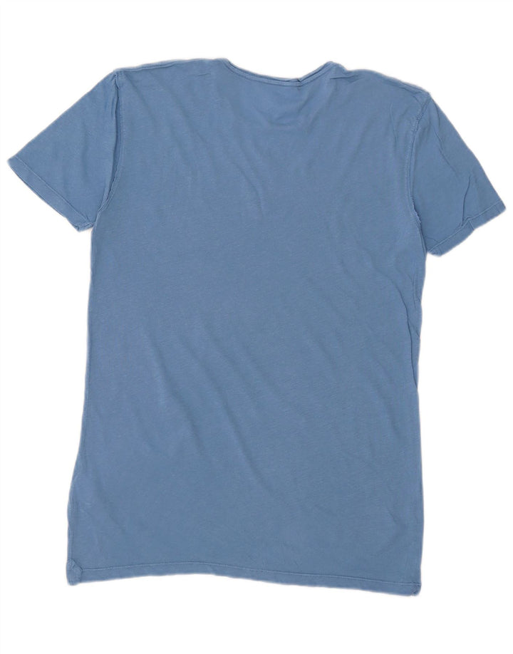 Camiseta All Saints Hombre Top Small Azul Algodón