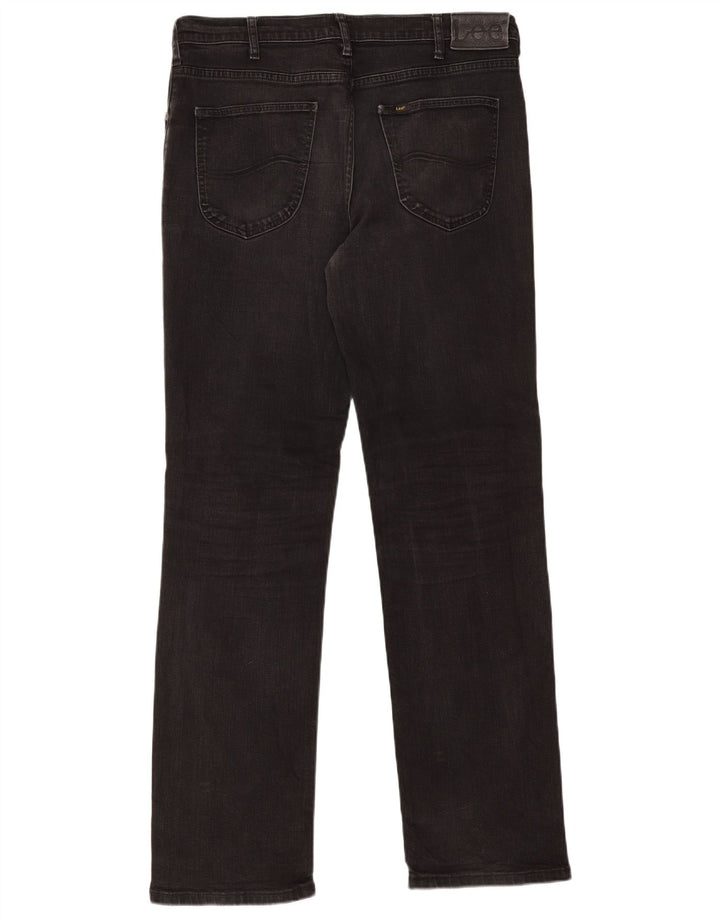 Vaqueros Lee Brooklyn Rectos Mujer W36 L34 Algodón Negro
