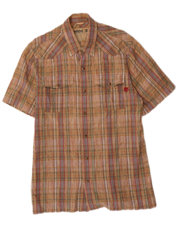 TIMBERLAND Camisa Manga Corta Hombre Medium Multicolor Check Cotton