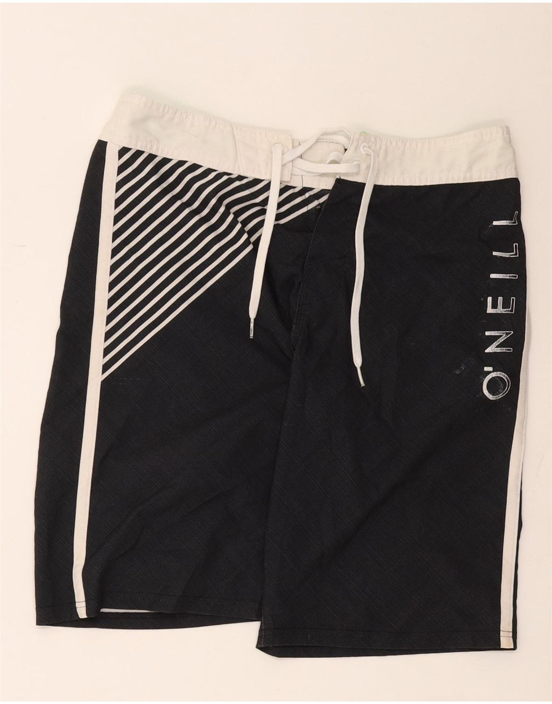 O'Neill Mens Graphic Bañador Shorts Mediano Poliéster A Rayas Negro