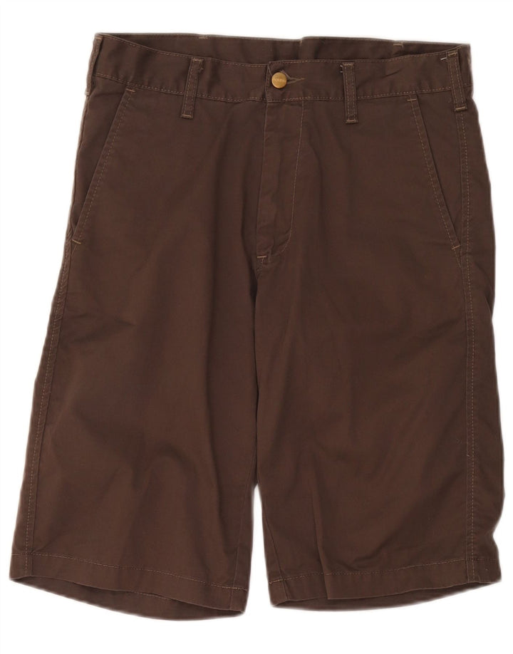 Carhartt Mens Regular Chino Shorts W32 Poliéster Marrón Medio