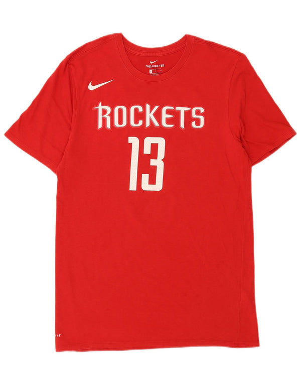 Nike Houston Rockets Graphic Camiseta para hombre, color rojo medio, algodón