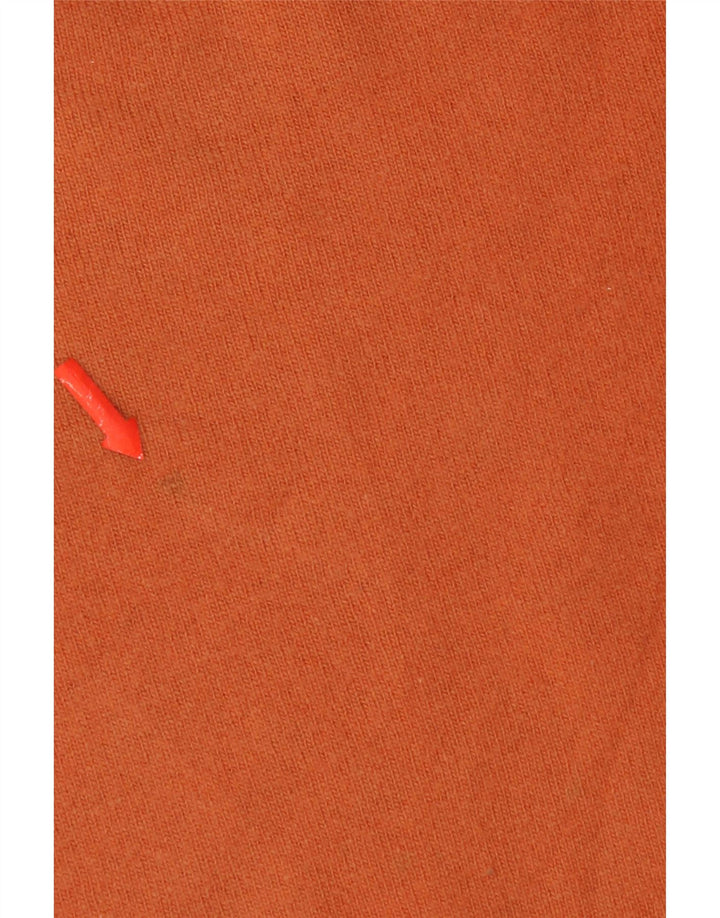 ZARA Hombre Jersey Cuello Pico XL Lana Naranja
