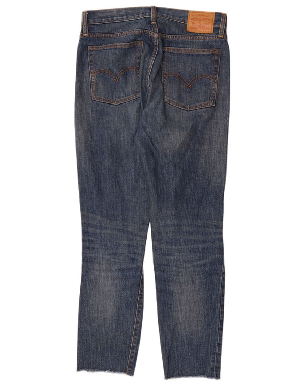 Vaqueros rectos de cintura alta de roble blanco para mujer Levi's W28 L28 Algodón azul