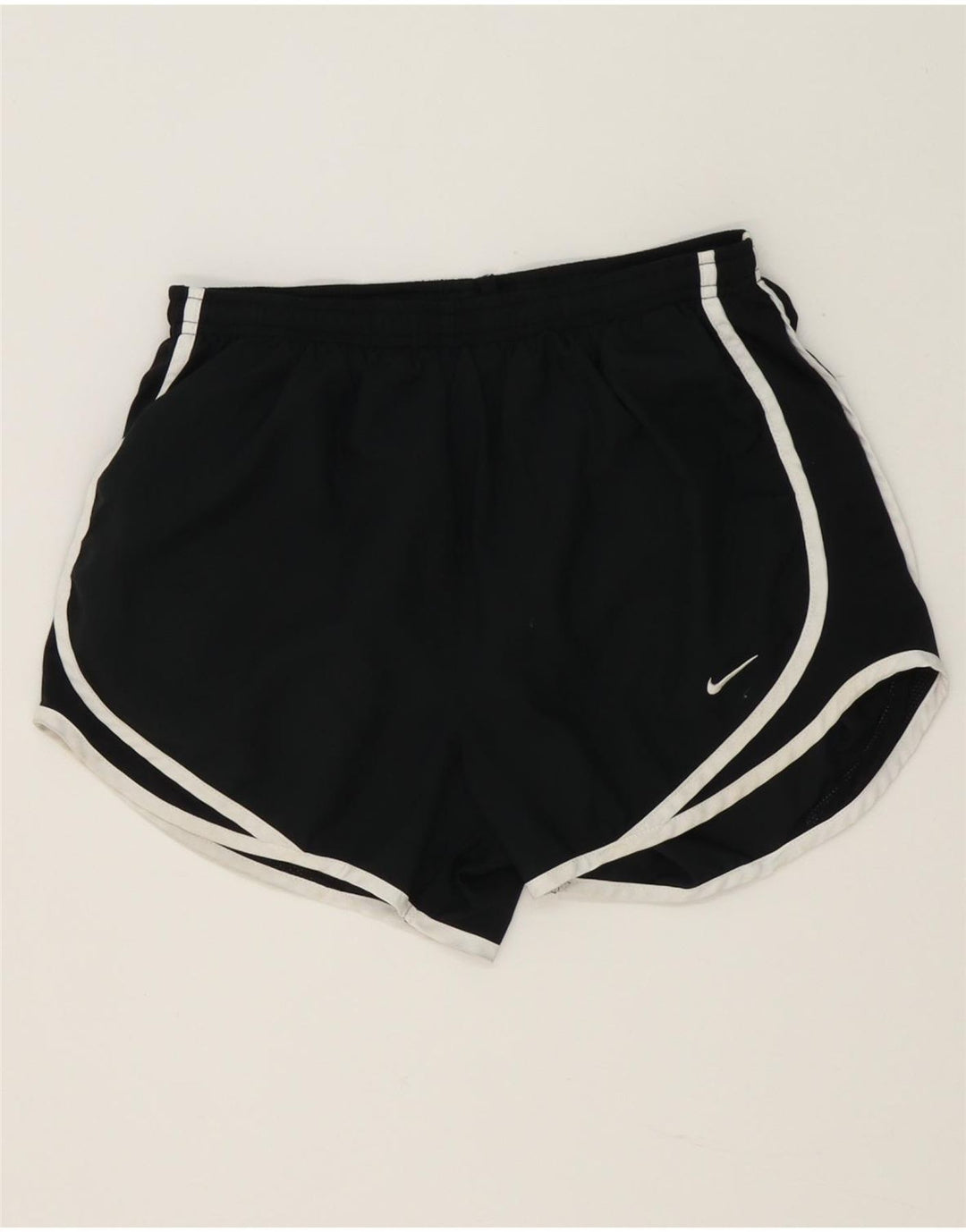Nike Pantalones cortos deportivos Dri Fit para mujer UK 8 Small Poliéster negro