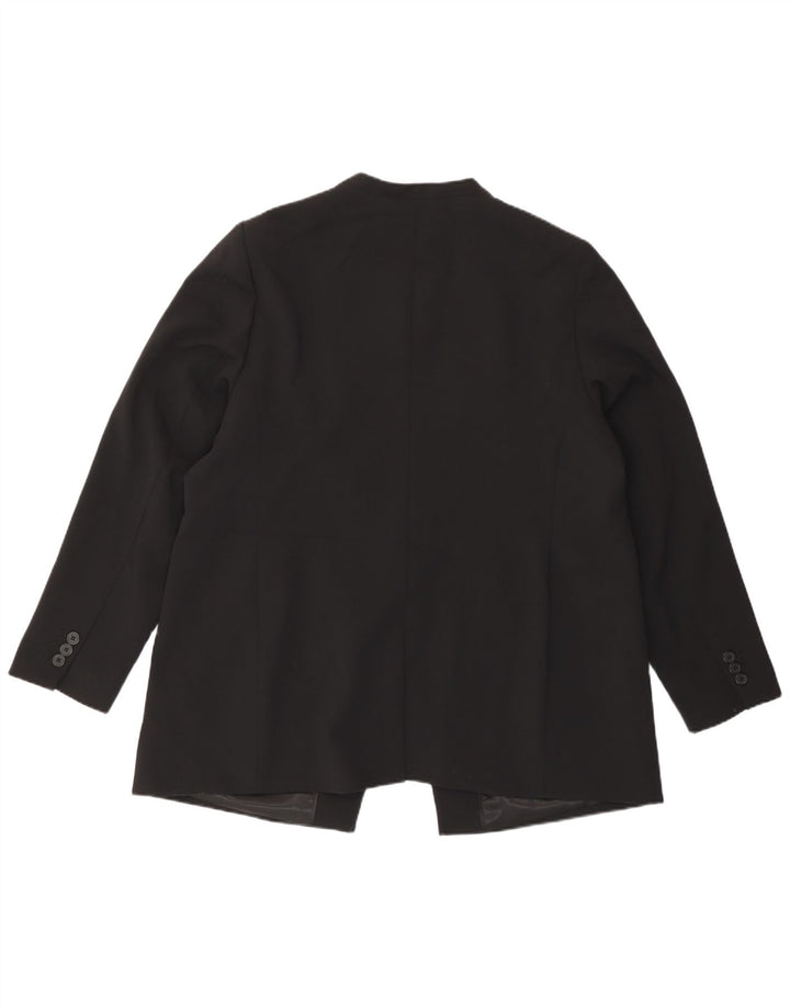 Marks & Spencer Chaqueta tipo blazer con 1 botón para mujer UK 40 XL Poliéster negro