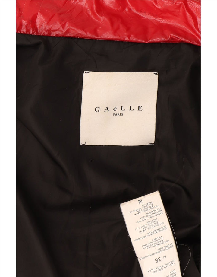 Chaqueta acolchada holgada para mujer Gaelle IT 38 XS Poliéster color block rojo