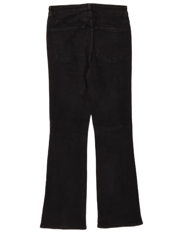Marks & Spencer Vaqueros acampanados para mujer UK 10 Small W26 L30 Algodón gris