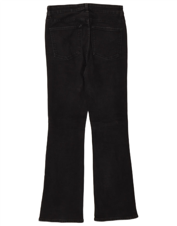 Marks & Spencer Vaqueros acampanados para mujer UK 10 Small W26 L30 Algodón gris