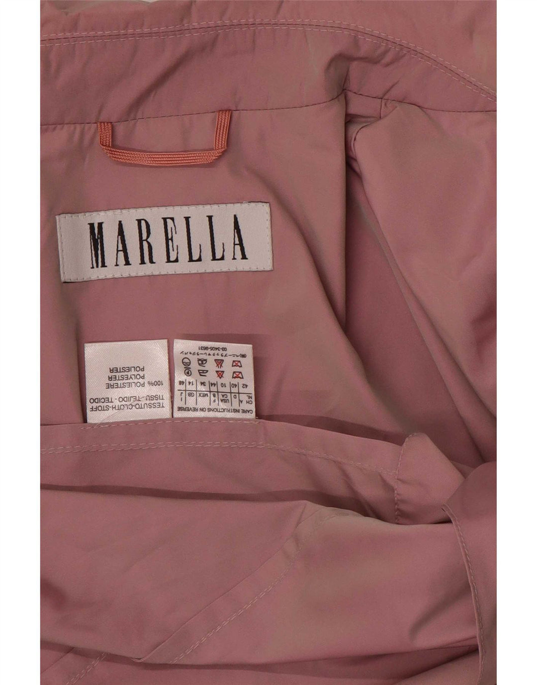 Marella Chaqueta utilitaria para mujer UK 44 Grande Poliéster rosa