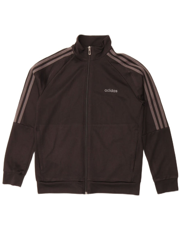 Adidas Chicos Climalite Chándal Top Chaqueta 13-14 Años Negro Poliéster
