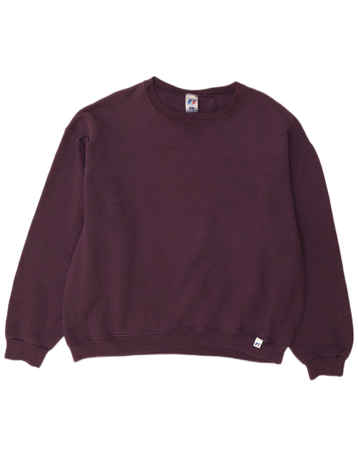 Russell Athletic Mens Dri-Power Sudadera Jumper Grande Poliéster Borgoña