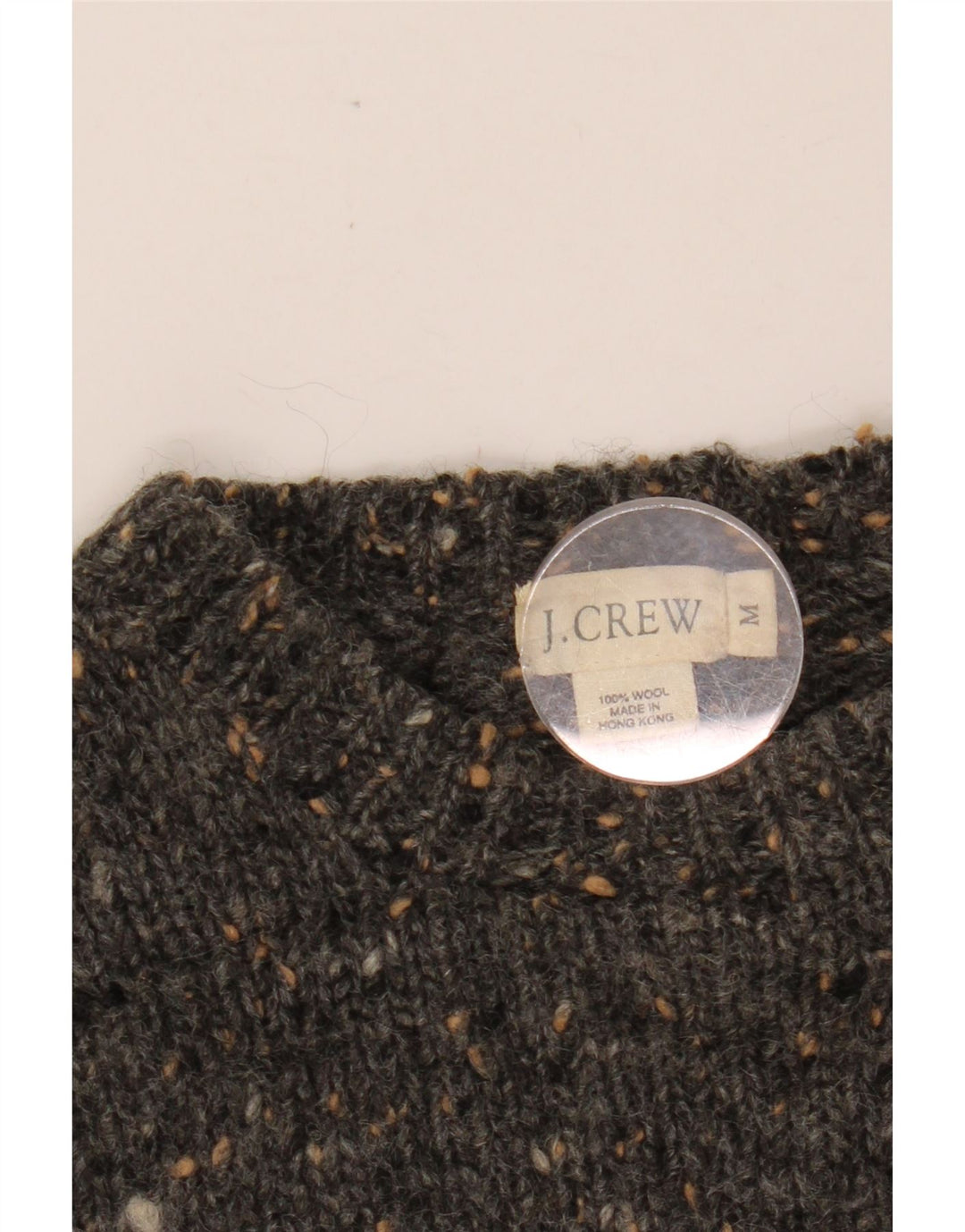 J. CREW Suéter tipo jersey con cuello redondo para mujer Reino Unido 44 Gris medio moteado