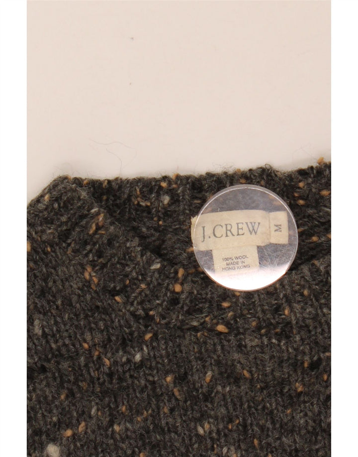 J. CREW Suéter tipo jersey con cuello redondo para mujer Reino Unido 44 Gris medio moteado