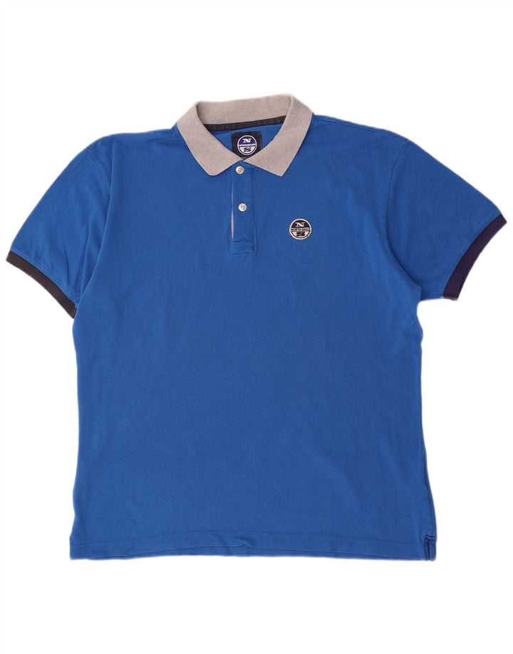 NORTH SAILS Polo para hombre 2XL Algodón azul