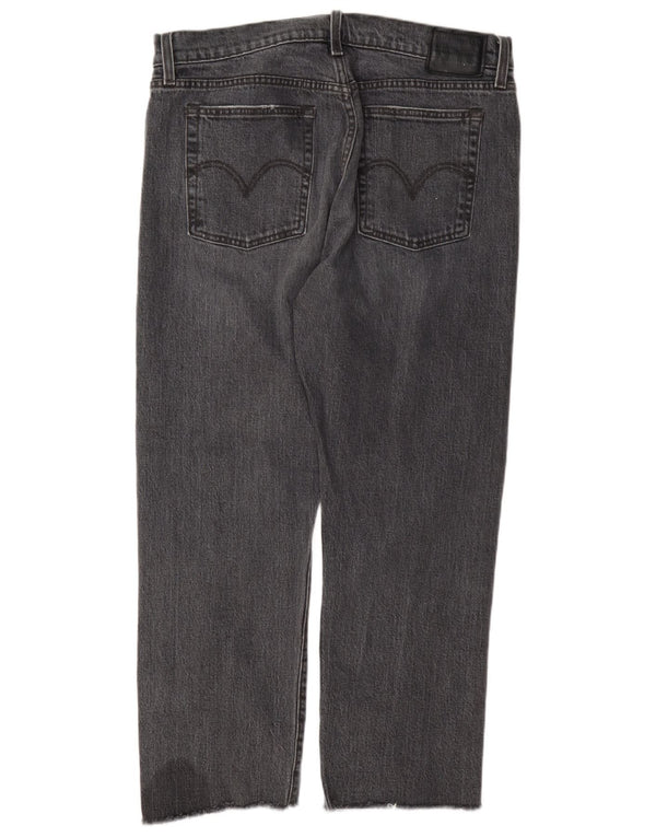 Vaqueros Levi's Wedgie Rectos Mujer W31 L26 Algodón Gris