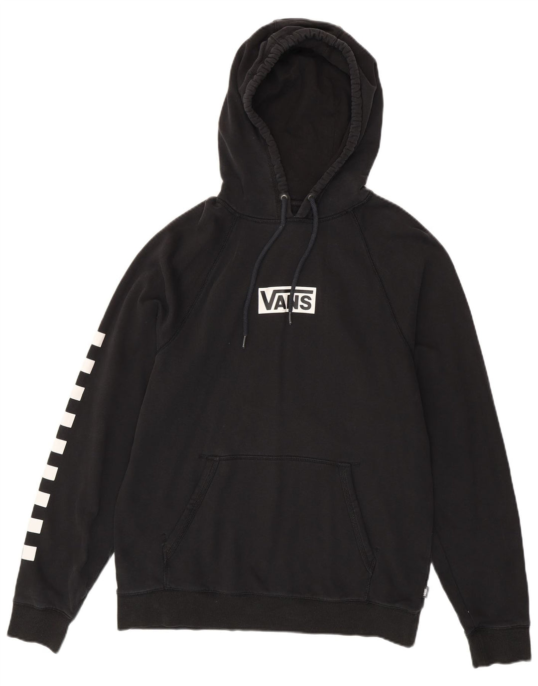Vans Hombre Sudadera Con Capucha Gráfica Jersey Grande Negro
