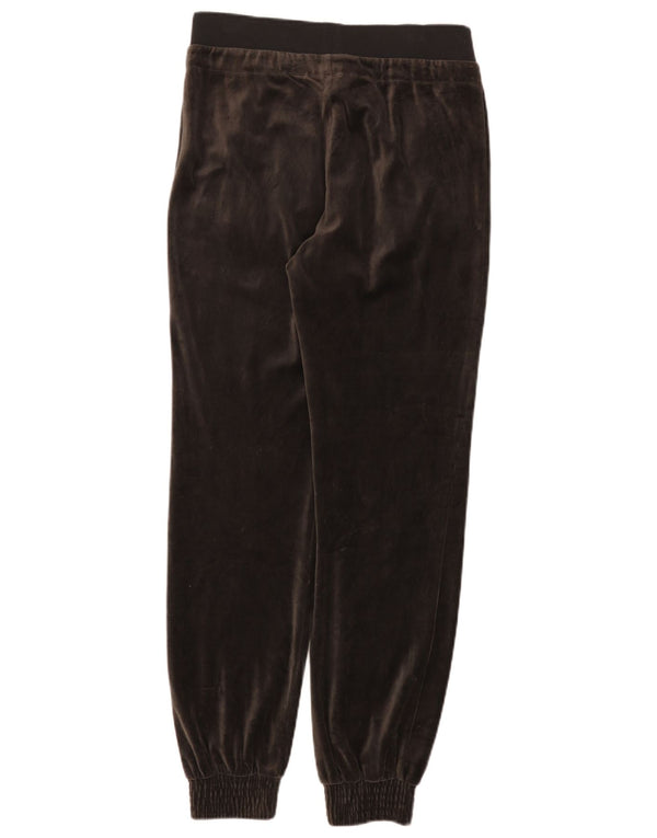Adidas Mujer Chándal Pantalones Joggers UK 8 Small Marrón Algodón
