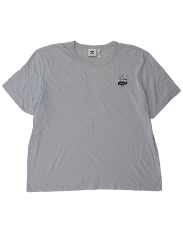 Adidas Camiseta gráfica para hombre Top 2XL Algodón azul