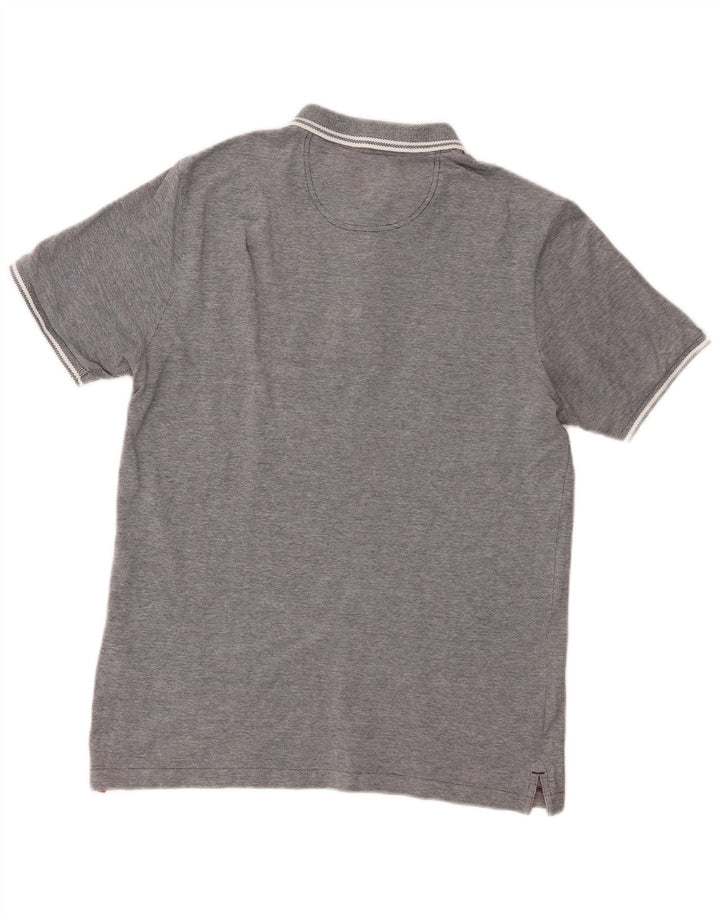 Dack's Polo para hombre de algodón gris medio