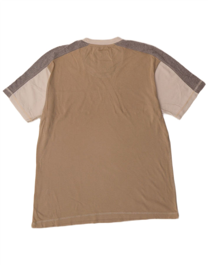 Champion Camiseta Gráfica Para Hombre Top Large Beige Colorblock