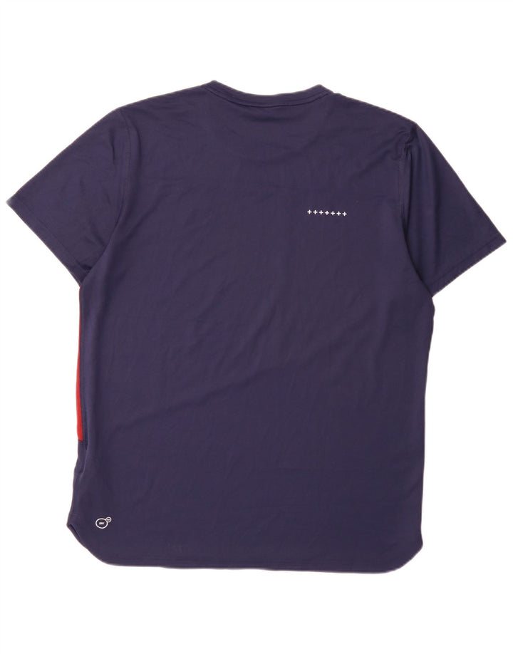 Puma Camiseta para hombre Top Large Azul marino Colorblock Poliéster