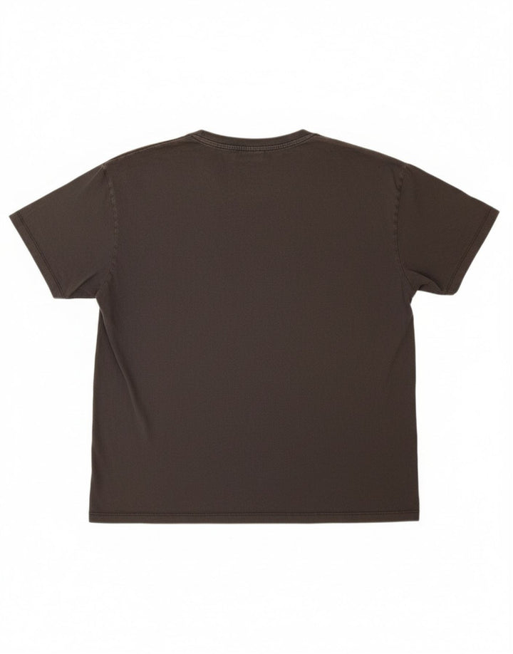 Pull & Bear Camiseta gráfica Guns & Roses para hombre Top grande de algodón gris