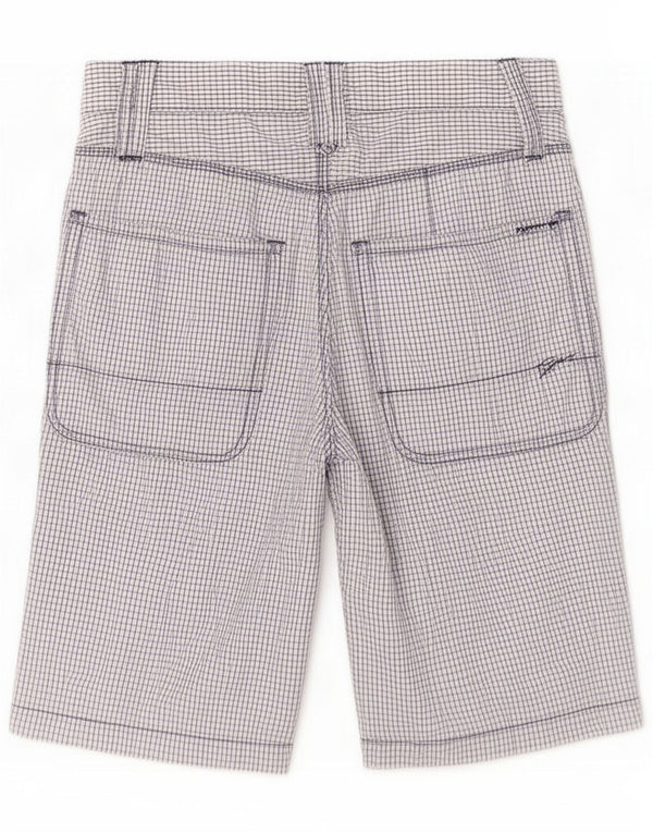Gas Mens Casual Shorts Medium W30 Blue Gingham