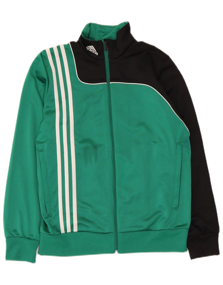 Adidas - Chaqueta de chándal para niño, 13-14 años, color verde