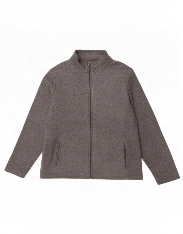 Marks & Spencer Chaqueta polar para mujer UK 44 Gris medio