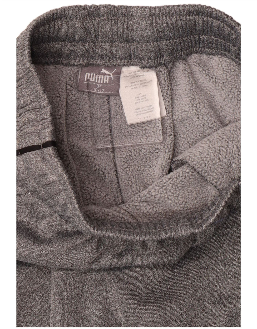 Puma Pantalón Chándal Niño 10-11 Años Gris Poliéster